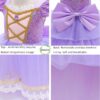 Princess Dresses Girls Halloween Christmas Dress up Costume Purple Party Princess Costume for Girls Age 3-10