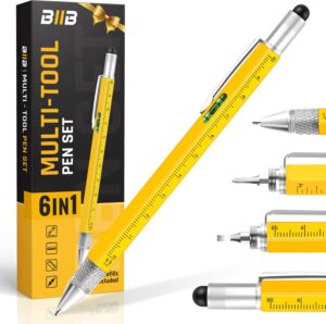 BIIB Gifts for Men, Multitool Pen Birthday Gifts for Men, Cool Gadgets Gifts for Him, Mens Gifts for Boyfriend, Husband, Grandpa, Gifts for Dad Who Wants Nothing, Unique Tools for Men, DIY Handyman