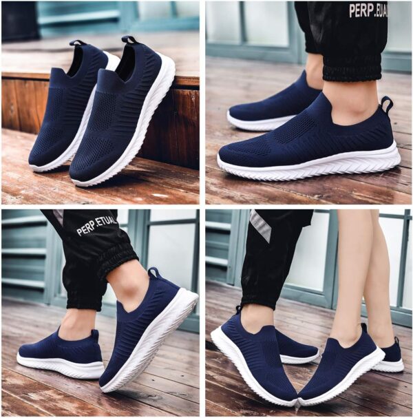 Mens Running Shoes Casual Breathable Walking Shoes Slip-On Shoes Athletic Fashion Sneakers Mesh Workout Sports Shoes Ultra Lightweight Comfortable