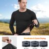 5 Pack Men's Compression Shirts Long Sleeve Athletic Workout Sports Undershirt Base Layer Top for Winter