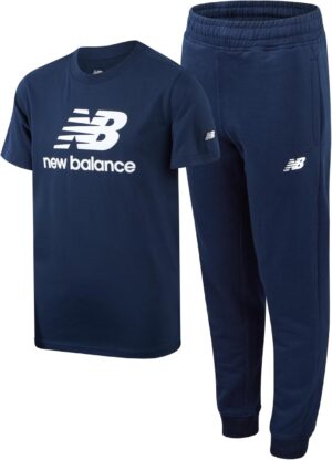 New Balance Boys' Joggers Set - 2 Piece Jersey Graphic Tee Shirt and Fleece Jogger Pants - Boys Activewear Jogset (8-20)