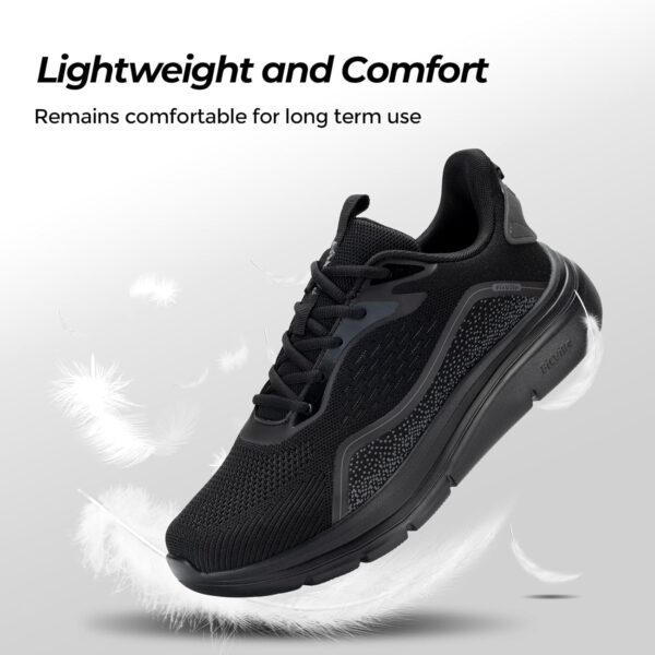 FitVille Men's Wide Walking Shoes Lightweight Comfortable Sneakers Breathable Wide Athletic Shoes - Cloud Jogger V3