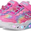 Skechers Girls' Flutter Heart Lights Groovy