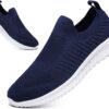 Mens Running Shoes Casual Breathable Walking Shoes Slip-On Shoes Athletic Fashion Sneakers Mesh Workout Sports Shoes Ultra Lightweight Comfortable