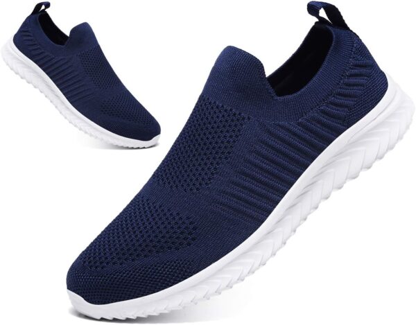 Mens Running Shoes Casual Breathable Walking Shoes Slip-On Shoes Athletic Fashion Sneakers Mesh Workout Sports Shoes Ultra Lightweight Comfortable