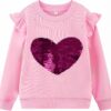 RETSUGO Toddler Baby Girls Sweatshirts Casual Pullover Crewneck Winter Long Sleeve Tops Shirts Clothes 3T-8T