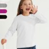 4 Pack Girls Long Sleeve Shirts Soft Cotton Long-Sleeve T-Shirts Tagless Basic Tees for Teen Girls Youth