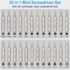 Precision Screwdriver Set, 25 in 1 Mini Magnetic Small Screwdriver Set Case for PC, Eyeglasses, Computer, Electronic, Watch Repair Kit with Phillips and Star Tiny Screw Driver