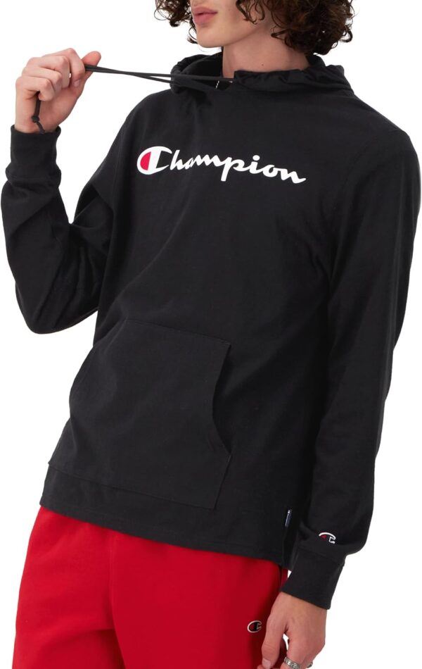 Champion Men's Hoodie, Midweight T-shirt Hoodie, Soft and Comfortable T-shirt Hoodie for Men