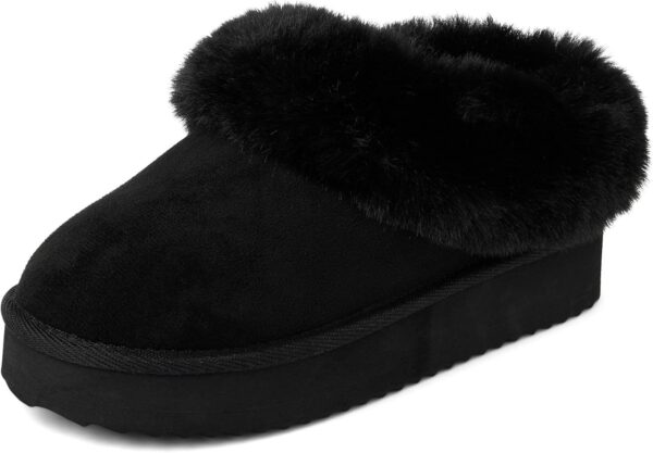 The Children's Place Girls' Indoor/Outdoor Comfy Slip-On Platform Shoe, Faux Fur Lined