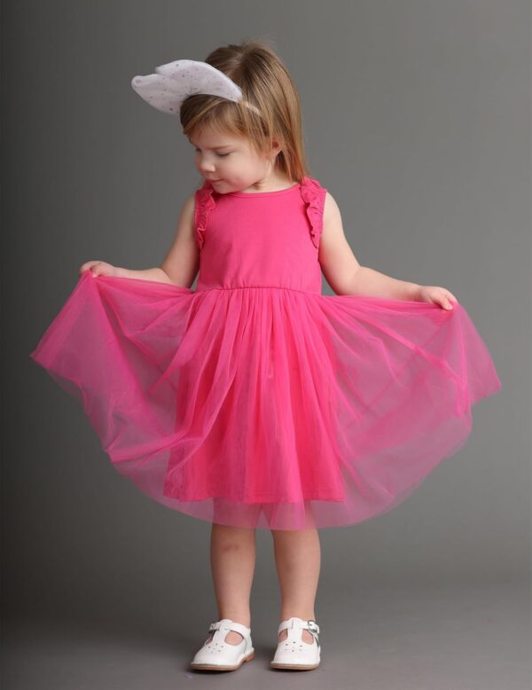 Arshiner Toddler Tutu Dress Little Girls Fluffy Summer Dresses Casual Party Tulle Sundress for Kids 2-6Y