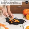 Cutting Board by OTOTO – Wooden & Plastic Cutting Boards for Kitchen, Fun & Spooky Kitchen Gadgets, Housewarming & Goth Gifts, Dishwasher Safe (Bat, Plastic)