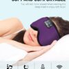 MUSICOZY Sleep Headphones Masks, Bluetooth Sleep Eye Mask for Sleeping for Side Sleepers, Sleeping Masks Headphones Wireless Music Mask Men Women with Speakers Cool Tech Gadgets Gifts(Purple)