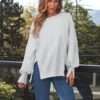 Trendy Queen Womens Oversized Sweatshirts Hoodies Crewneck Shirts Fall Outfits Teen Girls Y2k Winter Clothes