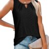 WIHOLL Womens Tank Tops Loose Fit Casual Sleeveless Tops Keyhole Neck Trendy Summer Tops Flowy Clothes Outfits 2025