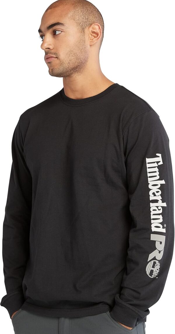 Timberland PRO mens Core Logo Long-sleeve Tshirt