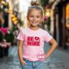 Toddler Girls Valentine's Day Shirt Cute Love Heart T-Shirts Kids Valentine's Day Shirts 2-10 Years