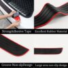 SINGARO Car Rear Bumper Protector, 41inch x3.5inch Car/SUV Universal Rubber Anti-Scratch Trunk Exterior Accessories（Red Border）