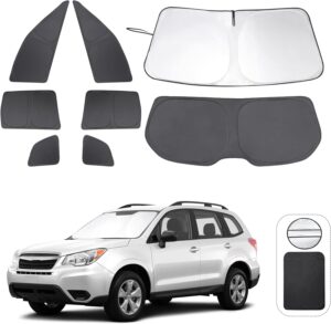 Window Shades for Subaru Forester 2014-2018 Accessories Car Side Full Windows Windshield Sun Shade Sun UV Rays & Privacy Protection for Camping,Napping,and Relaxing 8PCS