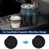 Car Cup Holder Expander, Cup Holder Expander for Car with Stretchable Rubber Base, Large Cup Holder Adapter Compatible with Yeti, Hydro Flask, Nalgene, Stanley, Owala, Bottles in 2.8”-4.13”, 1 Pack