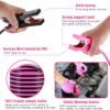 Car Emergency Kit, Pink Roadside Emergency Car Kit with Jumper Cables, Tow Rope, Safety Hammer, Pink Car Accessories for Women