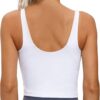 THE GYM PEOPLE Womens' Sports Bra Longline Wirefree Padded with Medium Support