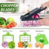 HomeHacks Vegetable Chopper Vegetable Cutter, 12 in 1 Kitchen Gadget, Dicer, Slicer, Onion Chopper, Salad Chopper, Cheese Grater & Egg Separator - Multi-Functional Veggie Chopper Lid with Handle