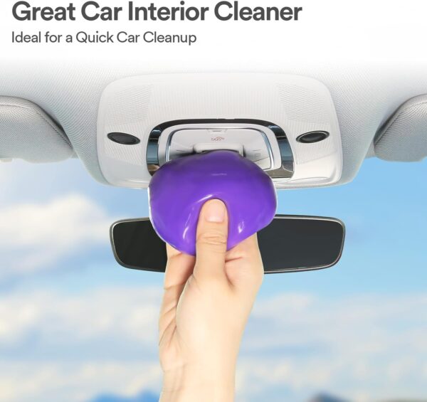 PULIDIKI Car Cleaning Gel Cleaning Putty Car Interior Cleaner Car Detailing Kit Car Cleaning Slime Car Cleaning Supplies Car Accessories Gifts Purple