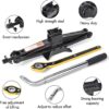 Car Jack Kit Scissor Jack for Car 2 Ton (4409 lbs) Tire Jack Tool Kit Universal Car Emergency Kit with Lug Wrench Tire Changing Kit for Car SUV