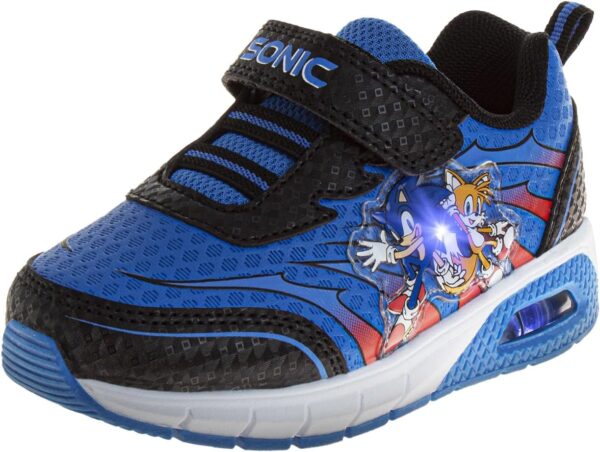 Josmo Kids Sonic the Hedgehog Sneakers LED Light Up Shoe (Toddler/Little Kid)