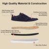 Men's Barefoot Wide Toe Box Shoes - Minimalist Barefoot Shoes with Zero Drop Sole Extra Wide Slip on Walking Shoes for Men