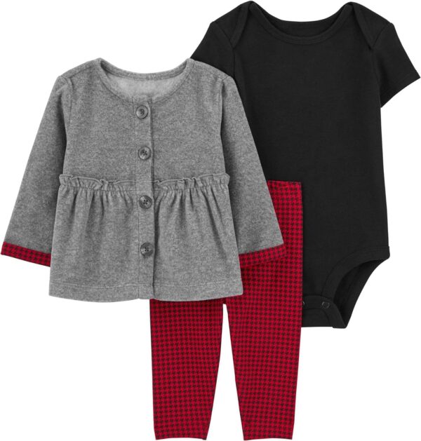 Carter's baby-girls 3-piece Layette Set