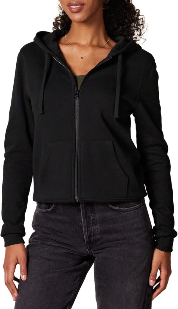 Amazon Essentials Women's French Terry Fleece Full-Zip Hoodie (Available in Plus Size)