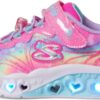 Skechers Girls' Flutter Heart Lights Groovy