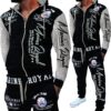 HHGKED Men 's Casual Tracksuit Hooded Full Zip Elastic Waistband Sweatsuit Set