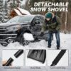 Car Emergency Kit with Jumper Cable, First Aid Kit, Winter Travel Assistance with Detachable Snow Shovel, Safety Emergency Kit for Cars, Trucks