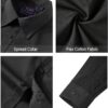 J.VER Men's Dress Shirts Stretch Stain Shield Long Sleeve Solid Formal Shirt Business Casual Button Down Shirts