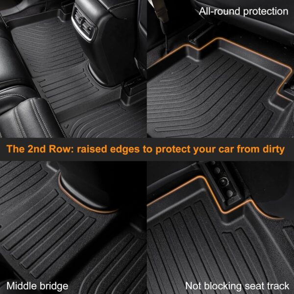 Binmotor-Floor Mats for Kia Optima 2016-2020丨2015-2019 Hyundai Sonata, Optima All Weather Car Mat, Optima Accessories Mats, Rubber Liners for Kia Optima, Floor Mat for Hyundai Sonata Accessories