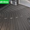 All Weather Floor Mats for All New Hyundai Tucson 2025 Interior Accessories Full Set Cargo Liners Trunk Matt with Backrest Custom Fit Carpet Protector Cover Guard Liners