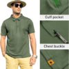 ZITY Mens Polo Shirt Short Sleeve Sports Tactical T-Shirt Athletic Golf Polos Daily Casual Stylish Collared Shirts for Men