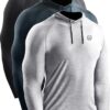 NELEUS Men's Dry Fit Athletic Shirt Workout Running Long Sleeve Shirts with Hoods