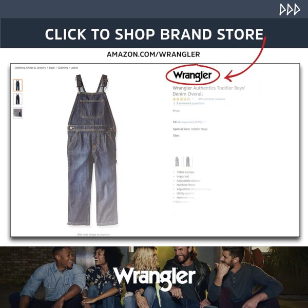 Wrangler Authentics Boys' Classic Denim Overall