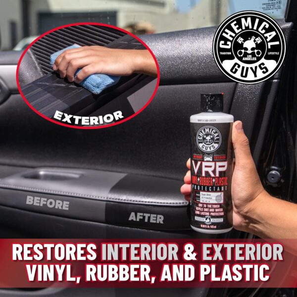 Chemical Guys VRP Vinyl, Rubber and Plastic Non-Greasy Dry-to-the-Touch Long Lasting Super Shine Dressing for Tires, Trim and More, Safe for Cars, Trucks, SUVs, RVs & More, 16 fl oz