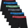 Hanes Boys' Big Performance Tween Boxer Brief Pack, X-Temp Mesh Stretch Underwear, Black, 6-Pack