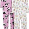 Simple Joys by Carter's Girls' 2-Pack Loose-fit Fleece Footed Pajamas