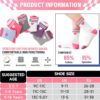 ANTSANG Kids Girls Socks Youth Teen Athletic Sport Basketball Crew Cotton Breathable Soft Socks 6 Pairs