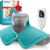 Heating Pad for Neck and Shoulders and Back, Valentines Day Gifts for Her Him, Birthday Gifts for Women Mom Mother, Weighted Neck and Shoulder Heating Pads, 6 Heat Settings 4 Auto-Off,17"x23" Blue