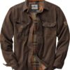 Legendary Whitetails Journeyman Shirt Jacket Flannel Lined Shacket for Men Water-Resistant Coat Rugged Fall Clothing