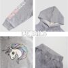 Girls Long Sleeve Hooddie Sweatshirt and Jogger Pants Winter Outfits Unicorn 6-11 Years