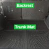 All Weather Floor Mats for All New Hyundai Tucson 2025 Interior Accessories Full Set Cargo Liners Trunk Matt with Backrest Custom Fit Carpet Protector Cover Guard Liners